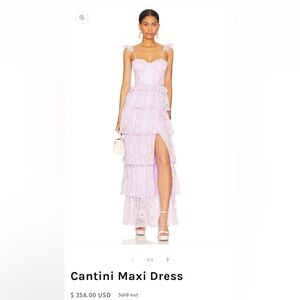 Tularosa Cantini Maxi Dress- Color: Lavender - Size: Small